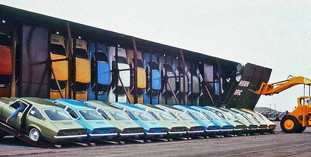 Vert-A-Pac Train Cars Kept your Chevy Vega's Price in Check