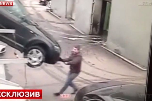 Man Nearly Killed By Car in Russia, No Dash Cam Involved