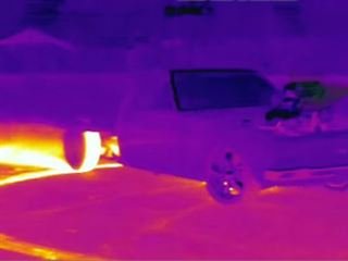 Watching this Burnout Footage Shot With an Infrared Camera Is a Psychedelic Experience