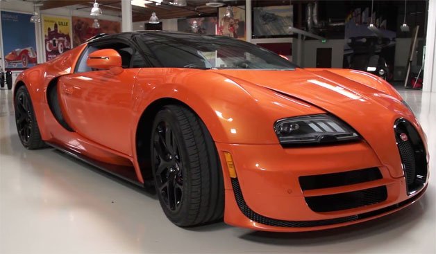 Bugatti Veyron Grand Sport Vitesse Zooms Into Jay Leno's Garage