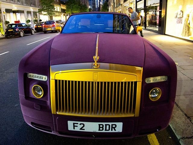Is This Purple Velvet Rolls Royce the Ultimate Pimp Mobile?