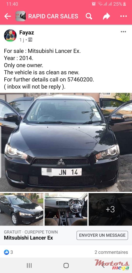 2014' Mitsubishi Lancer X photo #2