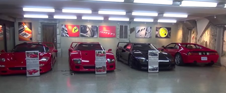 Underground Garage Combines Ferrari Theme With American Muscle