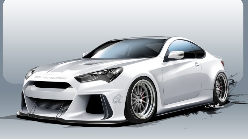 The Hyundai Solus is a 500-hp Genesis Coupe for SEMA