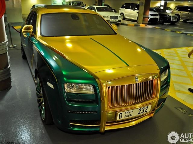 Green and Gold Rolls-Royce by Mansory
