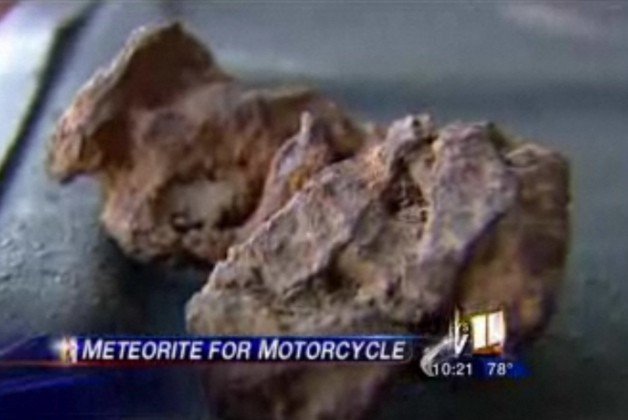 Strangest trade-in ever? Man swaps meteorite for motorcycle