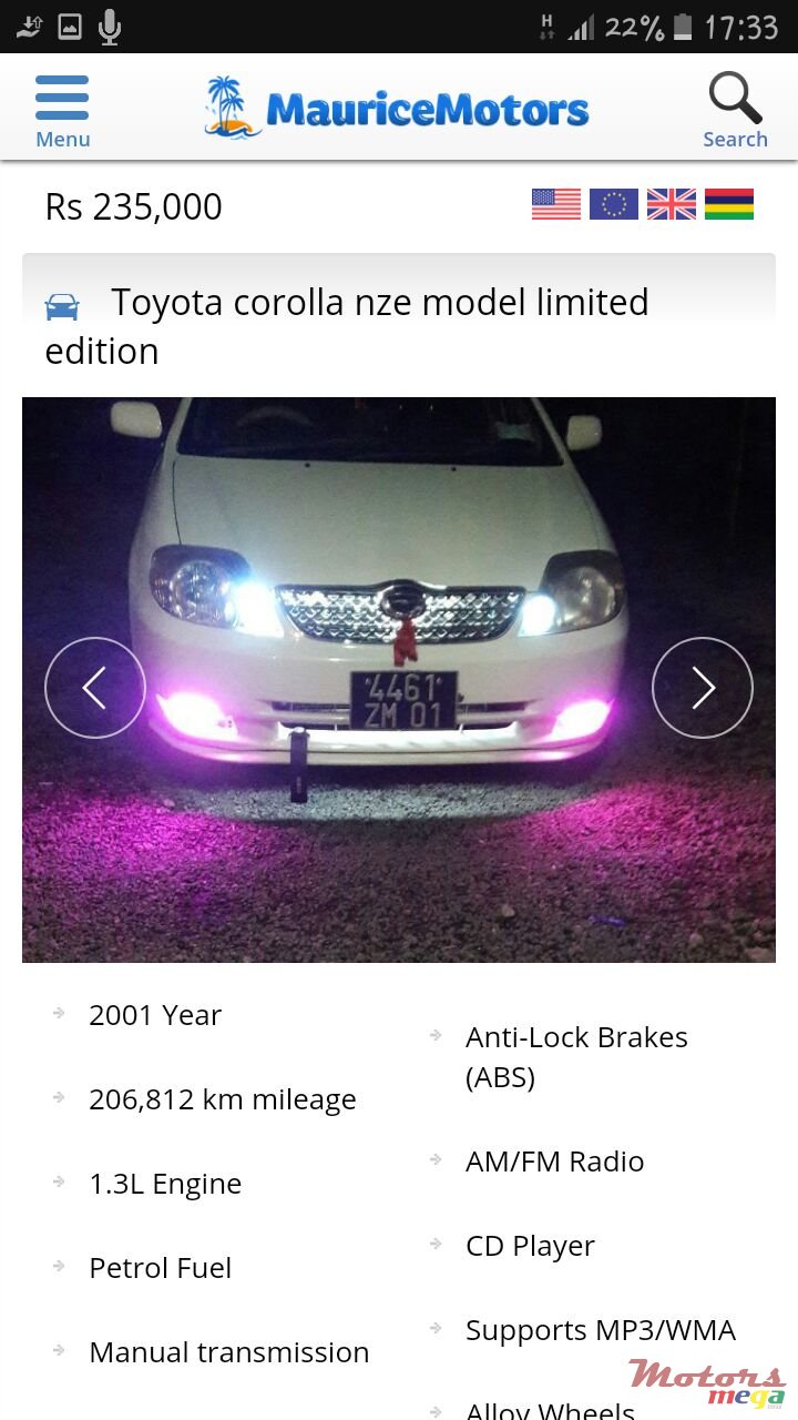 2001' Toyota Corolla photo #1