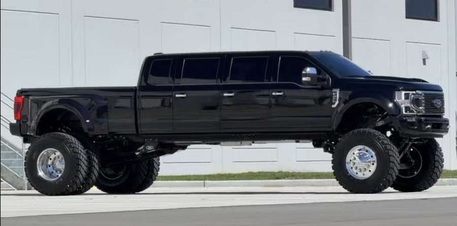 2020 Ford F-450 Platinum converted into a limo
