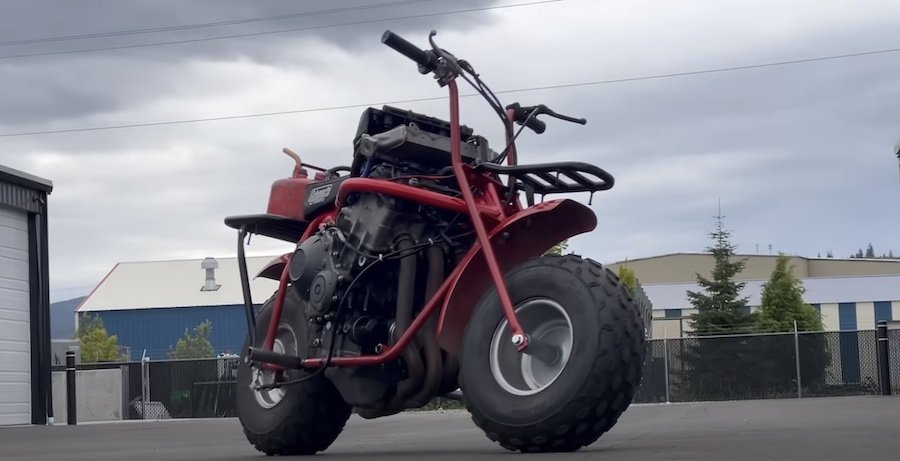 This CBR1000-Swapped Coleman Mini-Bike Is a Weird Way To Die