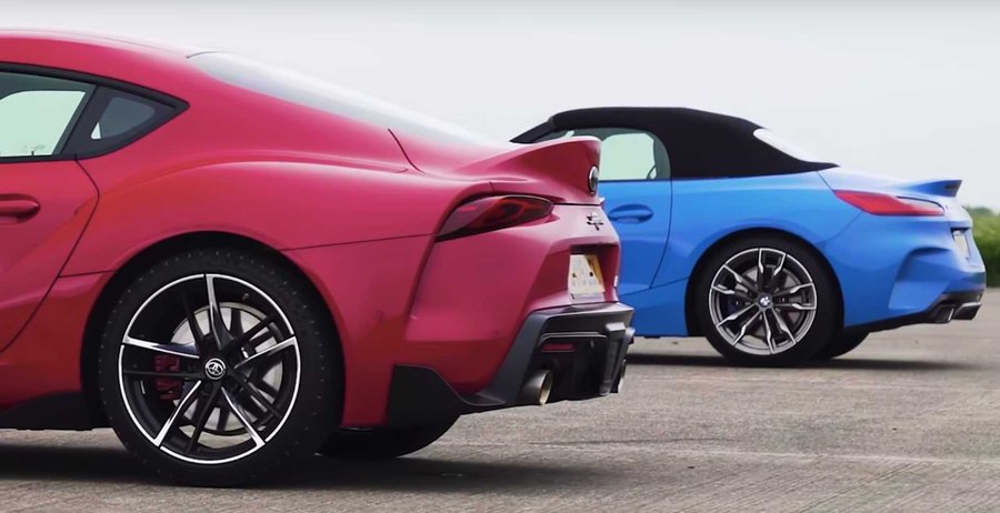 The Toyota Supra Vs BMW Z4 Drag Race We've All Been Waiting For