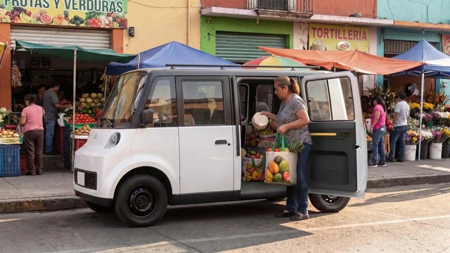 State-Backed Mexican EV Startup Unveils $8,600 EV With 6 Seats