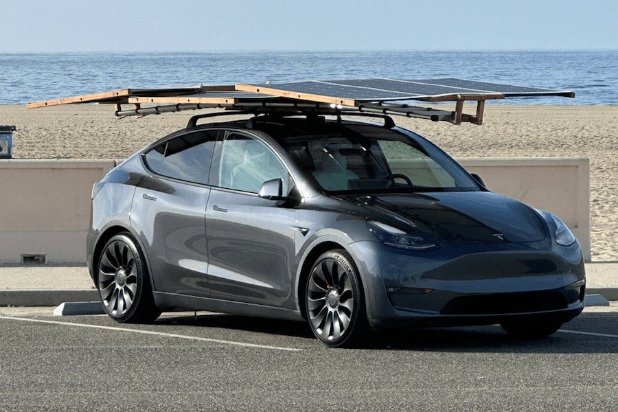 Ce bricolage sur sa Tesla lui fait gagner 30 kilomètres d'autonomie par jour