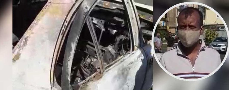 Sa voiture prend feu : Il tombe des nues en visionnant les images d’une caméra