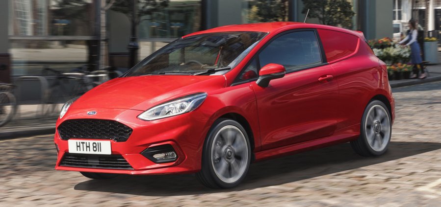 Ford unveiled a Fiesta Van and it's adorable