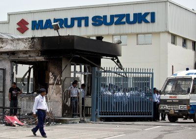 Suzuki Reopens India Plant Post-Riot With Police Outnumbering Workers
