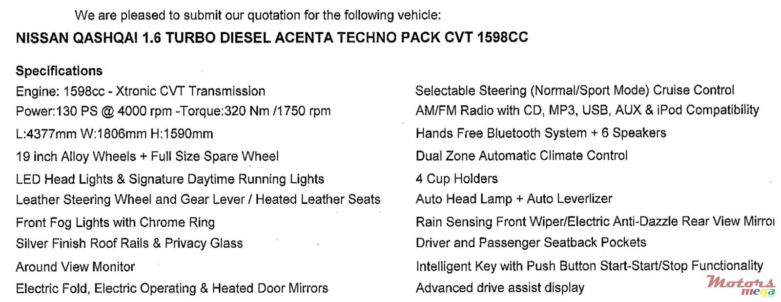 2016' Nissan Qashqai Full Option photo #5