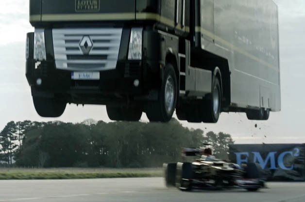 Behind the Scenes of Lotus' Spectacular Truck-Over-F1 Jump