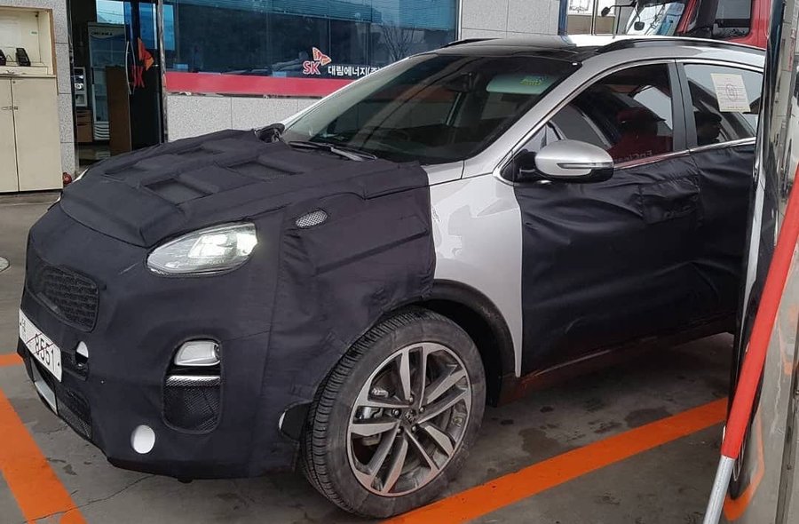 2019 Kia Sportage (facelift) spied up close in South Korea