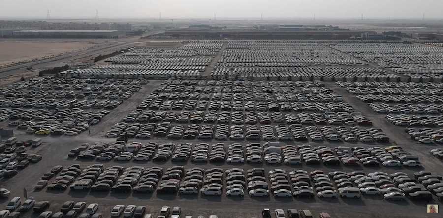 Giant Scrapyard In Dubai Is Chock-Full Of High-End Cars