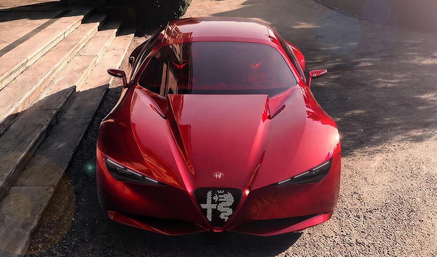 Alfa Romeo Previews Its Future With A Gorgeous Four-Door V6 Concept