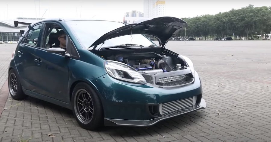Tuned 400-HP Honda Hatchback Smaller Than Fit Packs Some Serious Punch