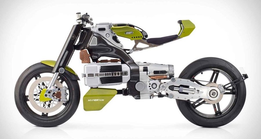BST Hypertech Electric Motorcycle Comes with Standard Burnouts and Wheelies