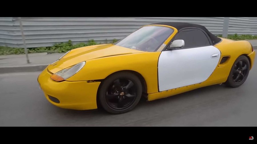 This Yellow Porsche Boxster Is Actually A ... Lada?