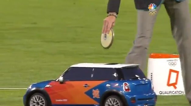 Here's Mini's R/C Cooper in Action at the Olympics