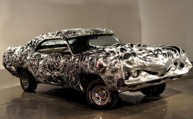 This Is What A 3D-Printed Liquid Metal Ford Torino Looks Like
