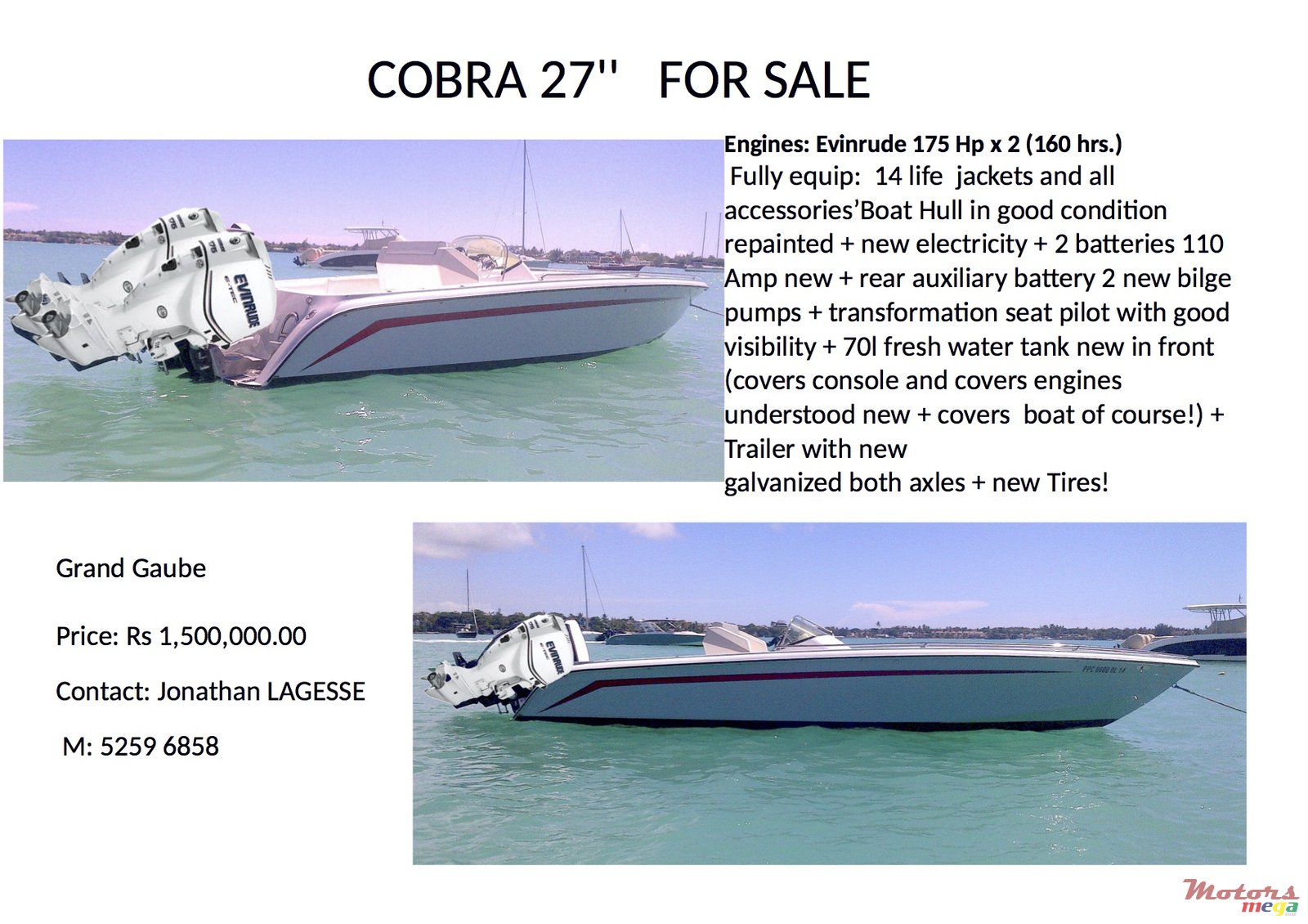 2002' Cobra 27" photo #1