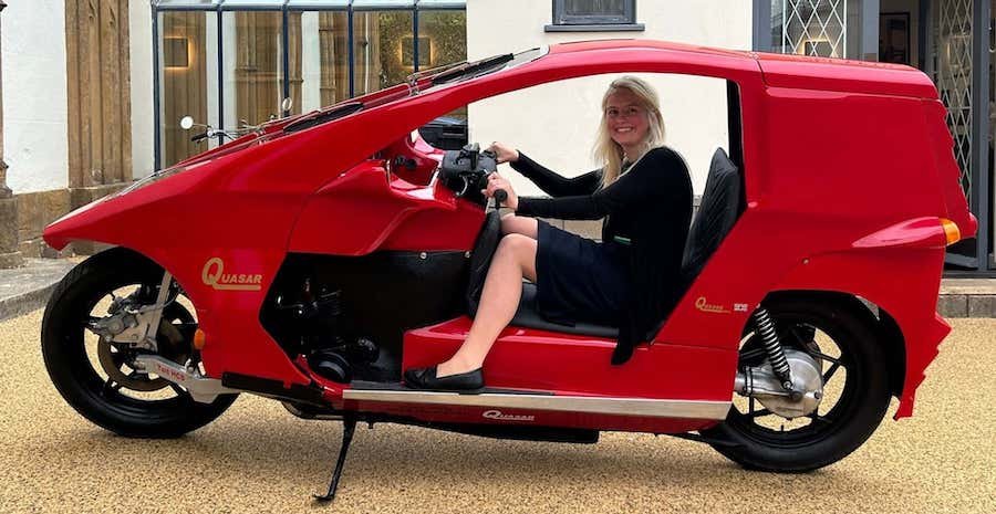 This Crazy Enclosed Motorbike Is Totally What Wallace and Gromit Would Ride