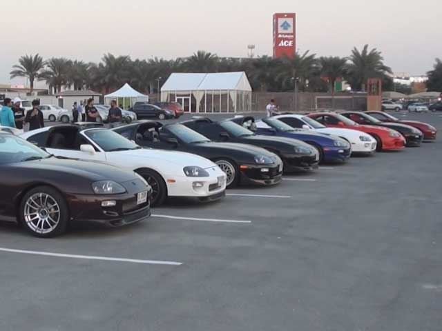 Check Out this Supra Owner's Meet in Dubai's Desert City