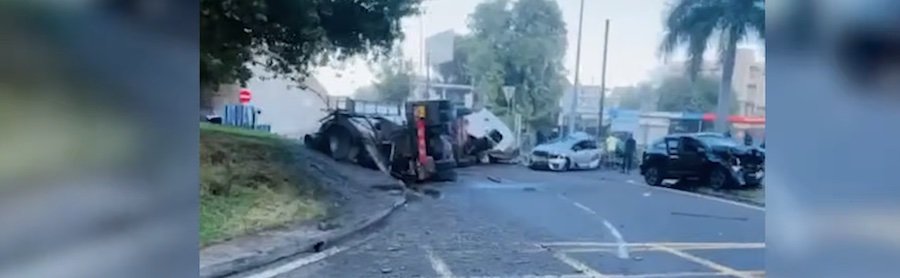 Accident au rond-point du Caudan, 31.03.2026