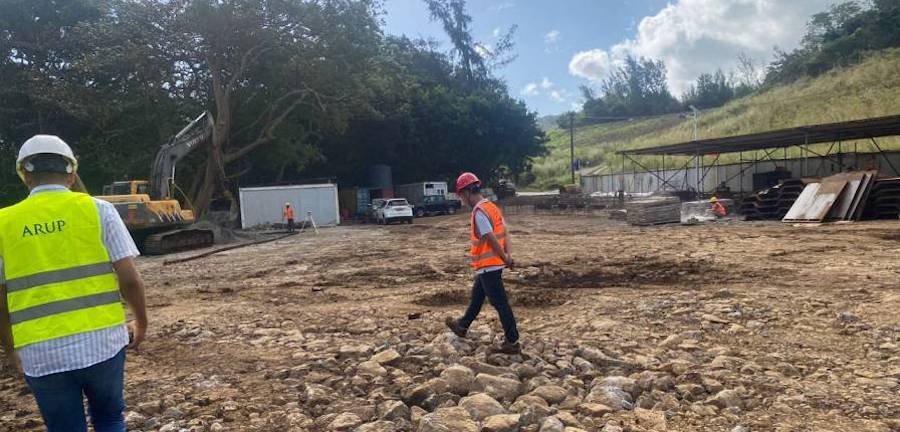 Reconstruction Beau Champs bridge at Bel Ombre