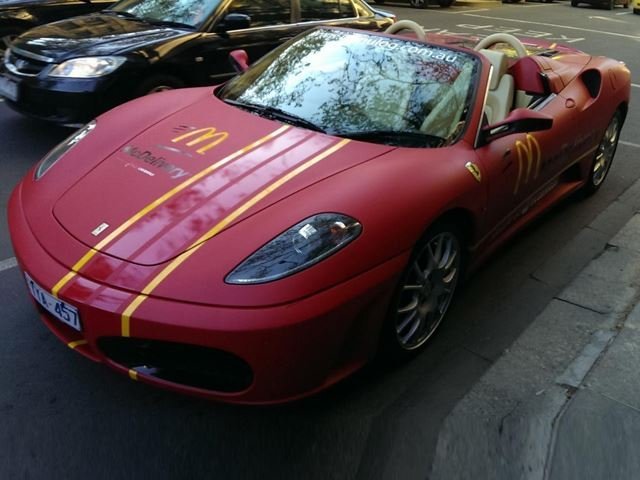 Ferrari McDonald's Delivery