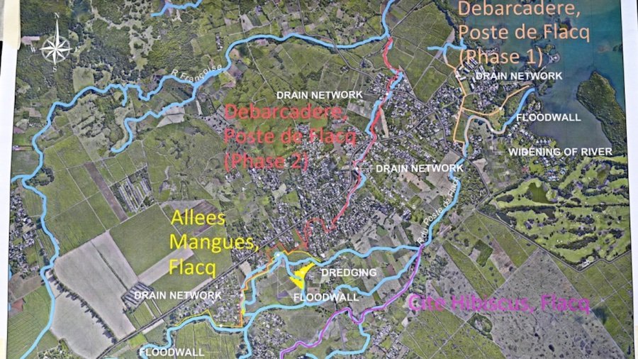 Poste-de-Flacq drain project
