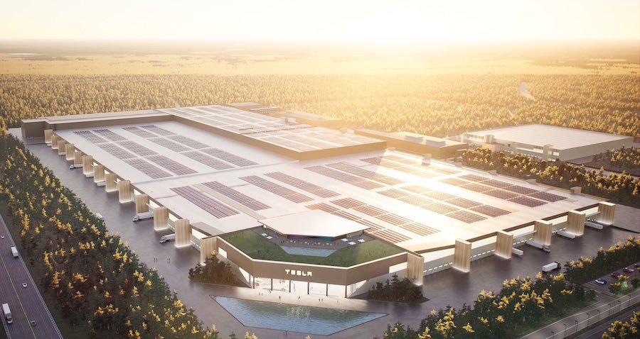 Here’s Your First Look at Tesla Berlin Gigafactory, With Rave Space on the Roof