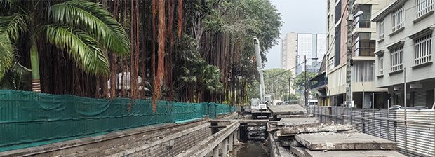 Tracé du ruisseau du Pouce Port Louis, Mauritius