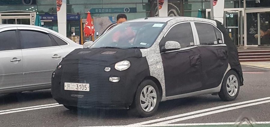 Hyundai AH2 (Hyundai Santro) spied in South Korea
