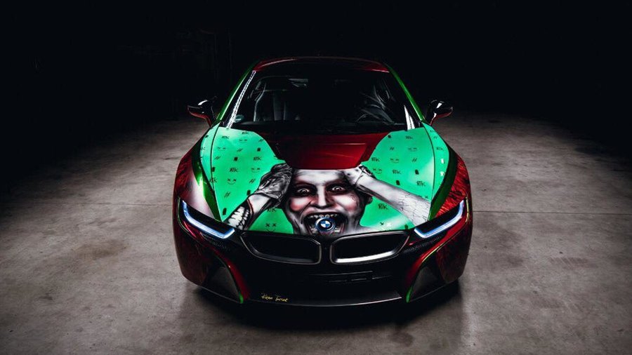 Joker-Themed BMW i8 Is A Seriously Sinister Work Of Art