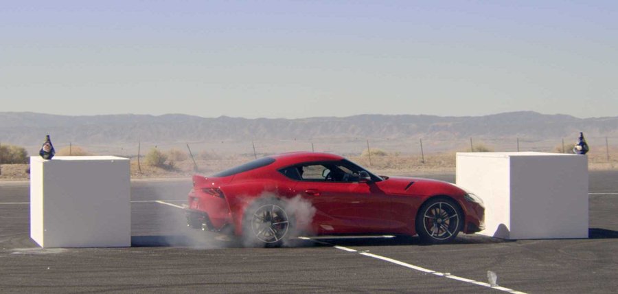 See Pro Drifters Atomize Toyota Supra Tires In A Crazy Game Of Horse