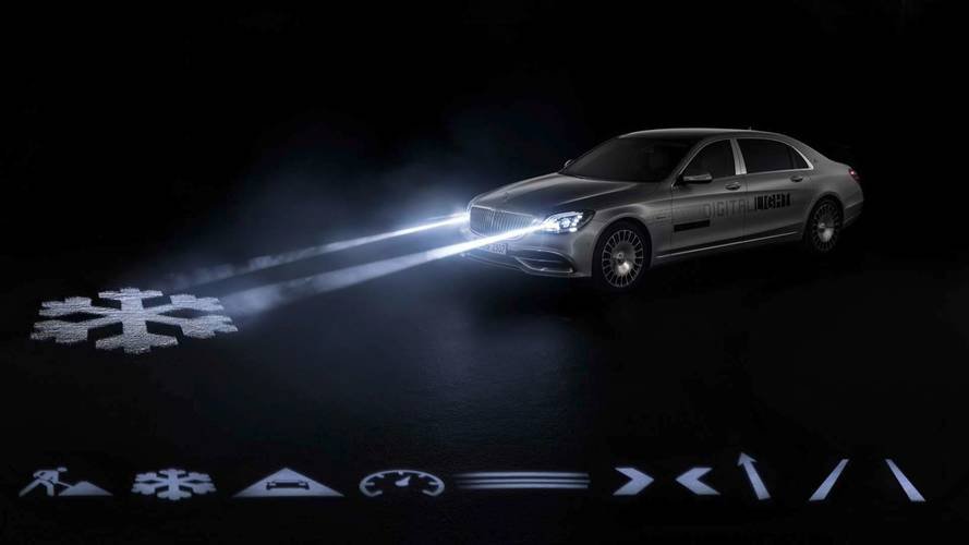 New Mercedes-Maybach Headlights Can Project Symbols On The Road