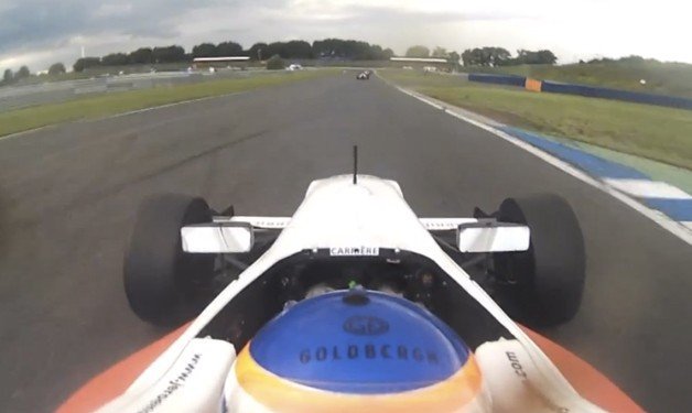 Formula Racer Removes Steering Wheel at Full Speed for Quick Fix