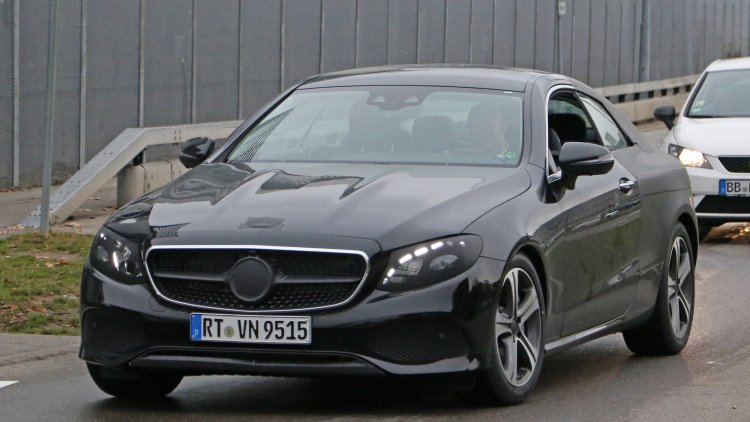 Nearly naked Mercedes-Benz E-Class Coupe spied in Germany