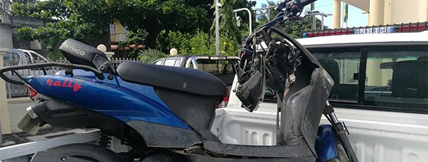 Accident à Trou d’eau Douce: un motocycliste a le doigt de pied coupé