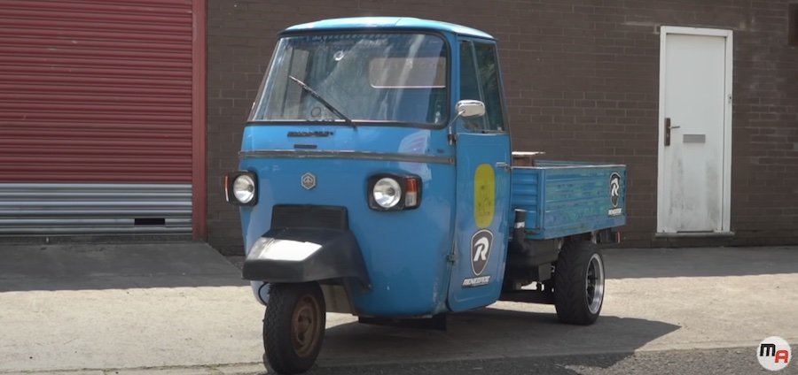 Mad With Power: Check Out This Suzuki Hayabusa-Swapped Piaggio Ape