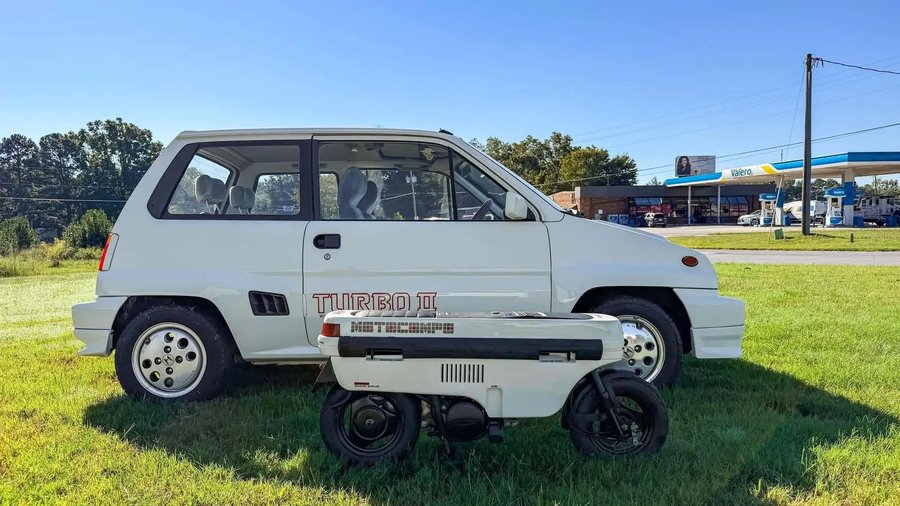 Blink And You'll Miss One Of The Most Legendary Motorbike and Car Pairings Ever For Sale