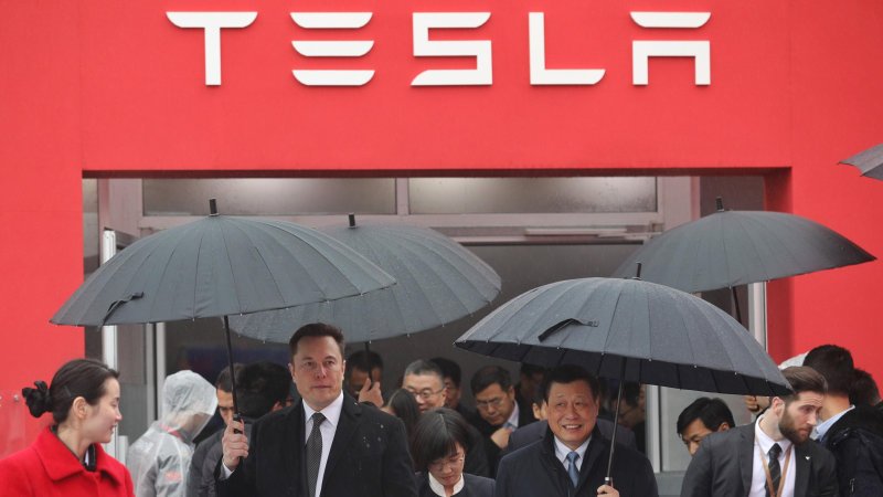 Tesla CEO Elon Musk breaks ground on Shanghai Gigafactory