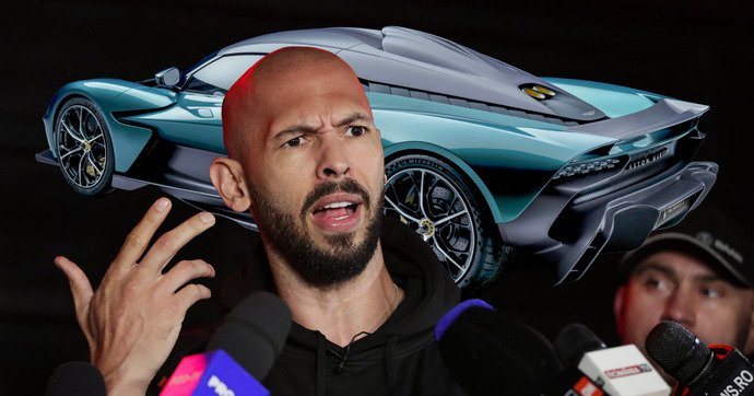 L'influenceur Andrew Tate empêché d'acheter une Aston Martin Valhalla par les autorités anglaises
