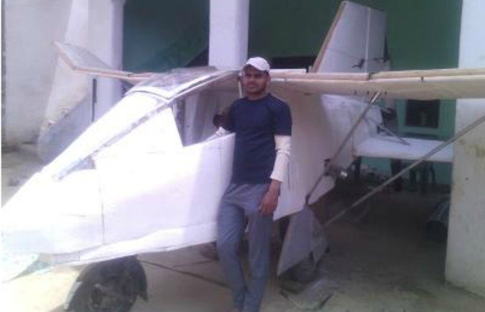 Unemployed Indian’s Home-Made Aircraft Runs On Aa Maruti Omni Engine